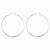 Sterling Silver Rhodium-plated 2.5mm Diamond-cut Hoop Earrings