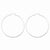 Sterling Silver Rhodium-plated 2.25mm Diamond-cut Hoop Earrings