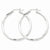 Sterling Silver Rhodium-plated Twisted Hoop Earrings