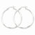 Sterling Silver Rhodium-plated Twisted Hoop Earrings