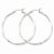 Sterling Silver Rhodium-plated Twisted Hoop Earrings