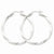 Sterling Silver Rhodium-plated 3.00mm Twisted Hoop Earrings