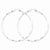 Sterling Silver Rhodium-plated Twisted Hoop Earrings