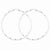 Sterling Silver Rhodium-plated Twisted Hoop Earrings