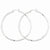 Sterling Silver Rhodium-plated Satin Diamond-cut Twist Hoop Earrings