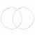 Sterling Silver Rhodium-plated Satin Finished Diamond-cut Twisted Hoop Earrings