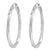 Sterling Silver Rhodium-plated 3.00mm Polished Satin Twisted Hoop Earring, Jewelry Earrings