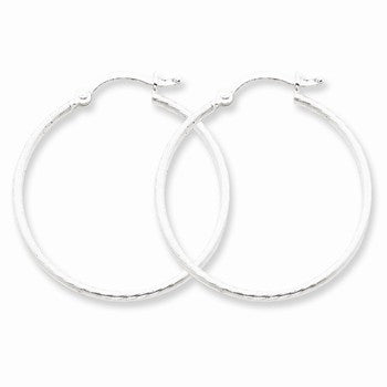 Sterling Silver 30mm Hoop Earrings
