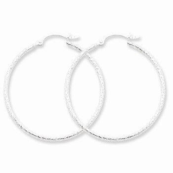 Sterling Silver 35mm Hoop Earrings