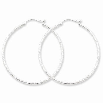 Sterling Silver 40mm Hoop Earrings
