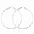 Sterling Silver Rhodium-plated 2mm Square Tube Hoop Earrings