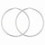Sterling Silver Diamond-cut Hoop Earrings