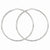Sterling Silver Diamond-cut Hoop Earrings