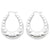 Sterling Silver Fancy Hoop Earrings