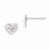 Sterling Silver Filigree Heart Earrings