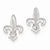 Sterling Silver Fleur De Lis Earrings