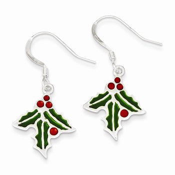Sterling Silver Enameled Earrings