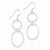 Sterling Silver Hammered Dangle Earrings