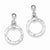 Sterling Silver Dangling Circle Earring, Jewelry Earrings