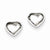 Sterling Silver Heart Post Earrings