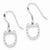 Sterling Silver Horseshoe Dangle Earrings