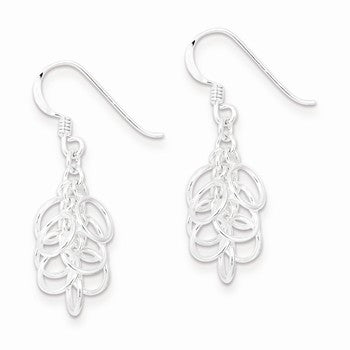 Sterling Silver Dangling Circles Earrings