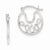 Sterling Silver Design Hoop Earrings