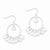 Sterling Silver Circle Dangle Earrings