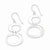 Sterling Silver Oval Dangle Earrings