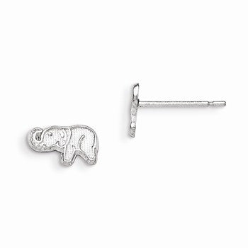 Sterling Silver Elephant Mini Earrings