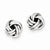 Sterling Silver Love Knot Earrings
