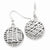Sterling Silver Puffed Circle Earrings