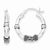 Sterling Silver Antiqued Hoop Earrings