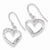 Sterling Silver Fancy Heart Earrings