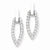 Sterling Silver CZ Dangle Post Earrings