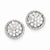 Sterling Silver Round CZ Post Earrings