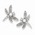 Sterling Silver CZ Dragonfly Post Earrings