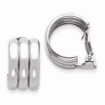 Sterling Silver Clip Back Non-pierced Earrings