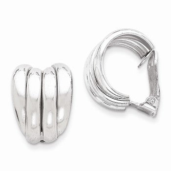 Sterling Silver Clip Back Non-pierced Earrings