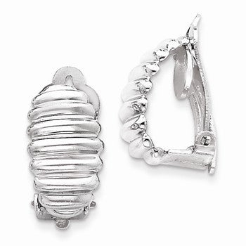 Sterling Silver Clip Back Non-pierced Earrings
