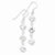 Sterling Silver Clear CZ Dangle Earrings
