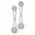 Sterling Silver CZ Floral Post Earrings