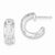 Sterling Silver w/ Stellux Crystal Hoop Earrings