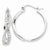 Sterling Silver CZ Hoop Earrings