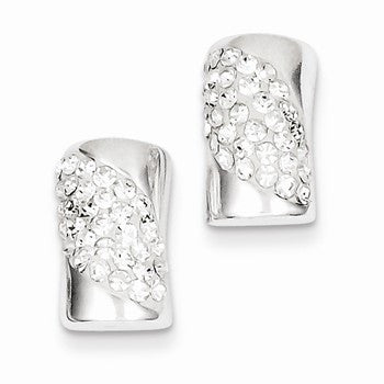 Sterling Silver w/ Stellux Crystal Post Earrings