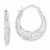 Sterling Silver w/ Stellux Crystal Hoop Earrings
