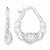 Sterling Silver w/ Stellux Crystal Scallop Earrings