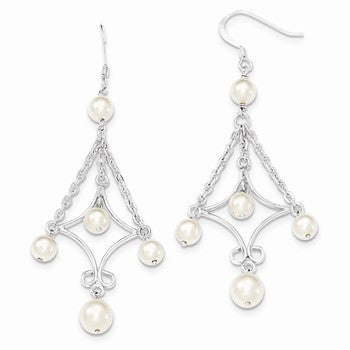 Sterling Silver Cultured Pearl Earrings