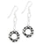 Sterling Silver Fancy Circle Earrings