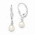 Sterling Silver White Cultured Pearl Earrings